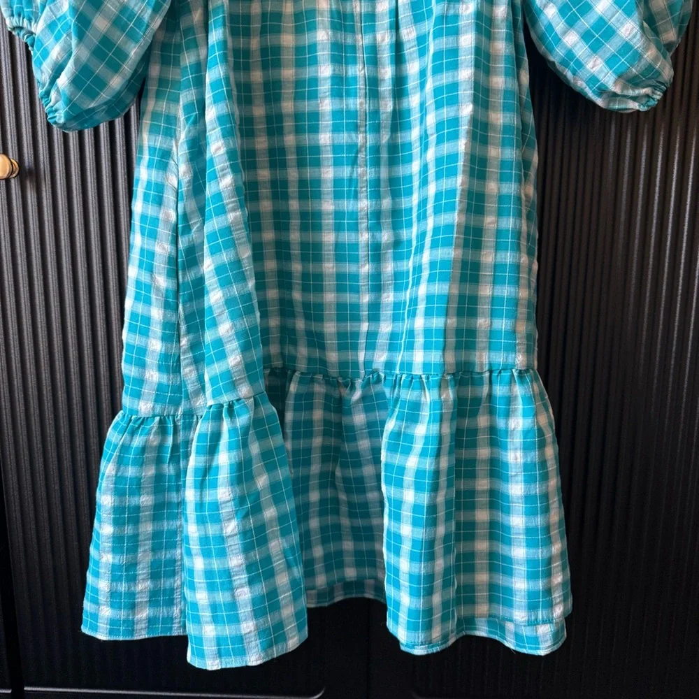 Amanda Uprichard Blue Plaid Mini Dress - Picture 11 of 16